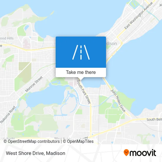 West Shore Drive map