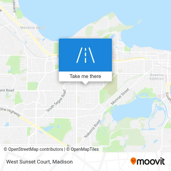 West Sunset Court map