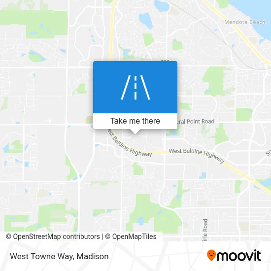 West Towne Way map