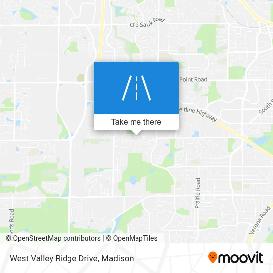 West Valley Ridge Drive map