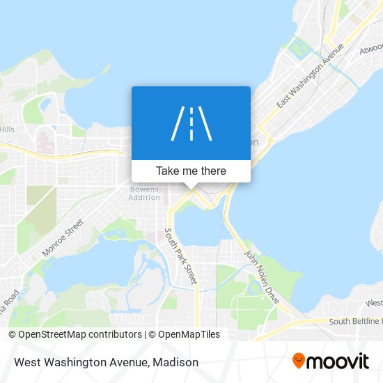 West Washington Avenue map