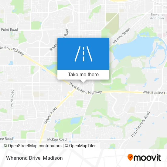 Whenona Drive map