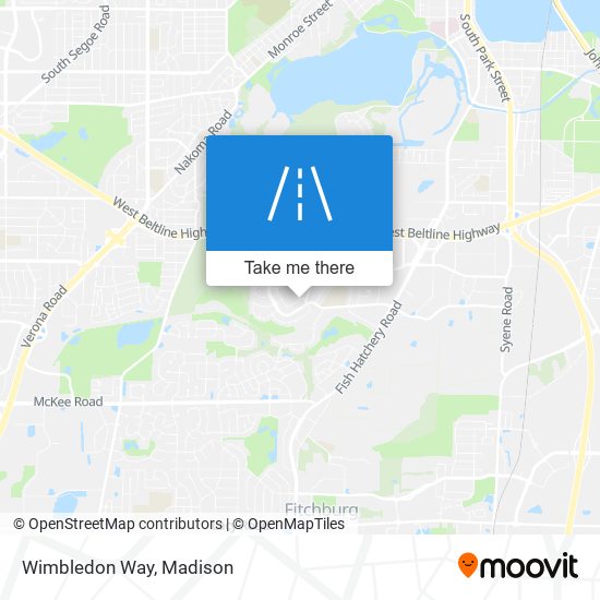 Wimbledon Way map