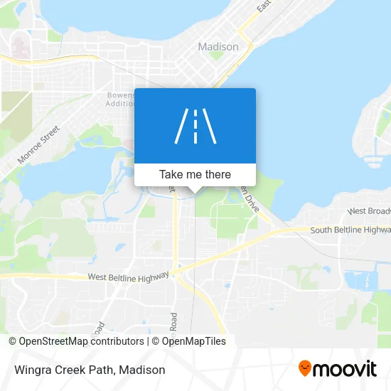 Wingra Creek Path map