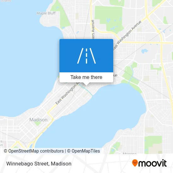 Winnebago Street map