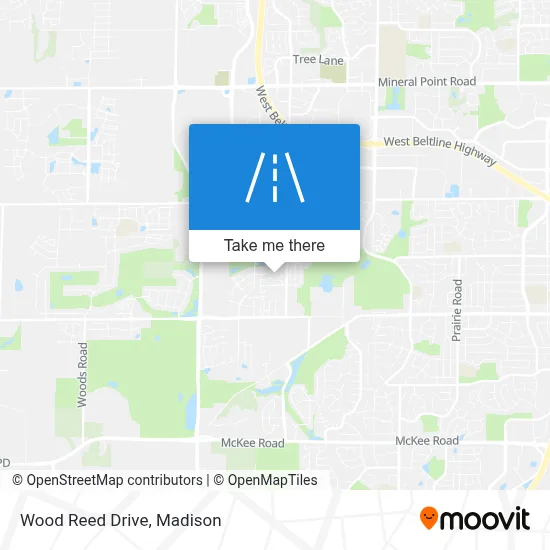 Wood Reed Drive map
