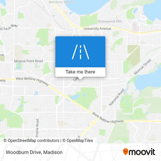 Woodburn Drive map