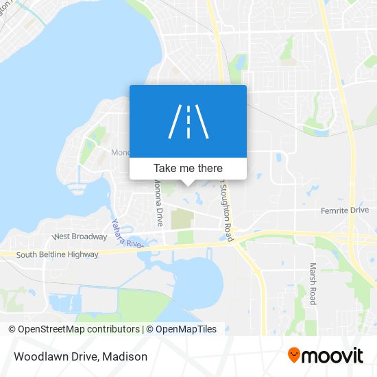 Woodlawn Drive map