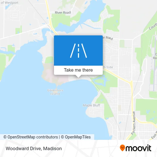 Woodward Drive map