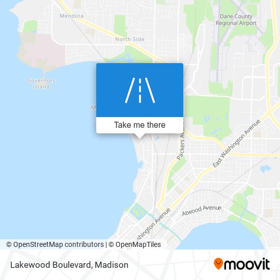 Lakewood Boulevard map