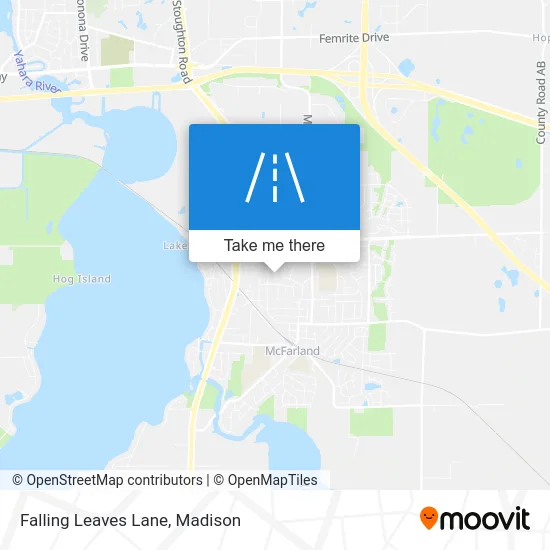 Falling Leaves Lane map