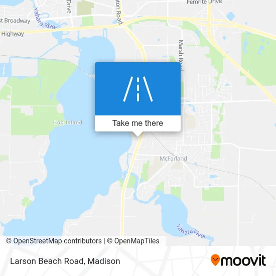 Larson Beach Road map