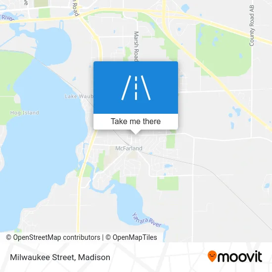 Milwaukee Street map