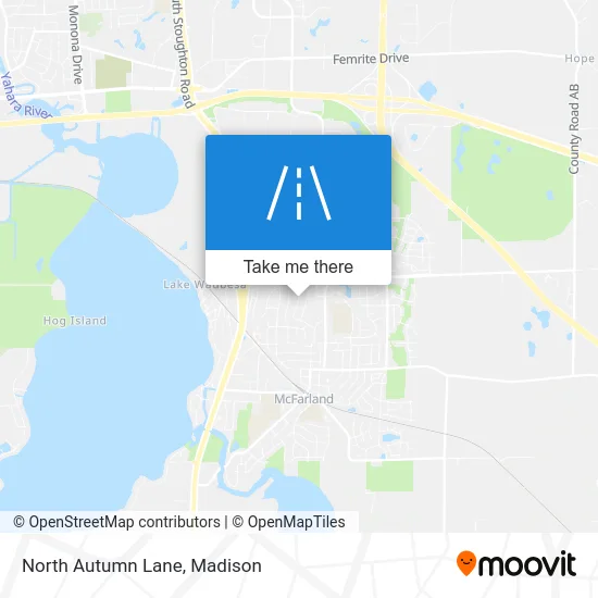 North Autumn Lane map