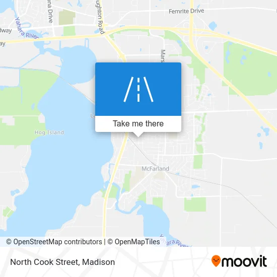 North Cook Street map