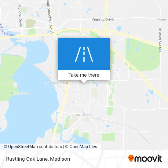 Rustling Oak Lane map
