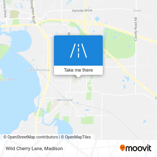 Wild Cherry Lane map