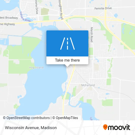 Wisconsin Avenue map