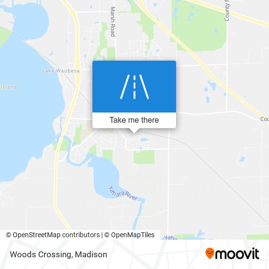 Woods Crossing map