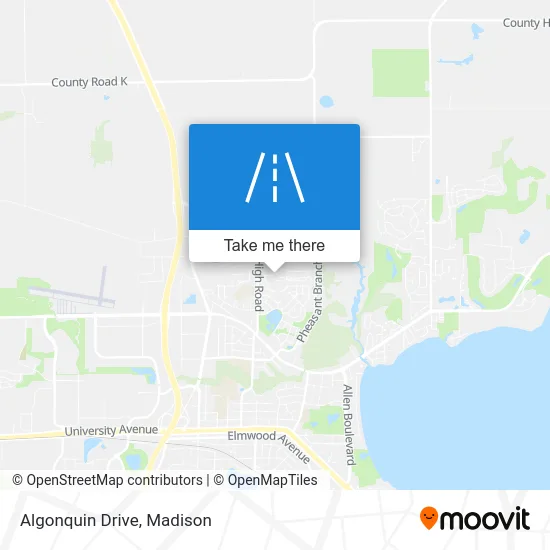 Algonquin Drive map