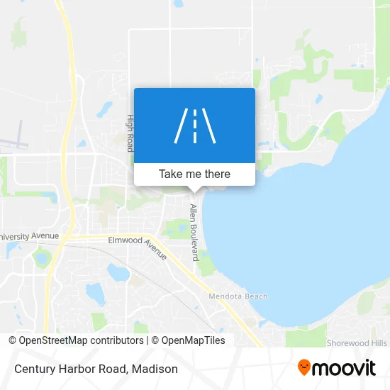 Century Harbor Road map