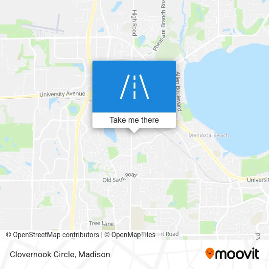 Clovernook Circle map