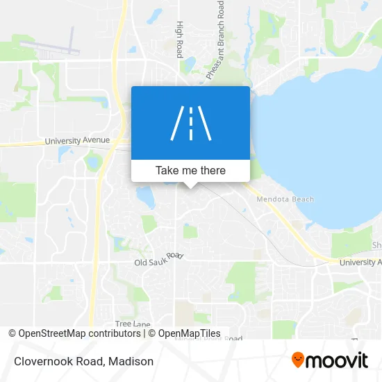 Clovernook Road map