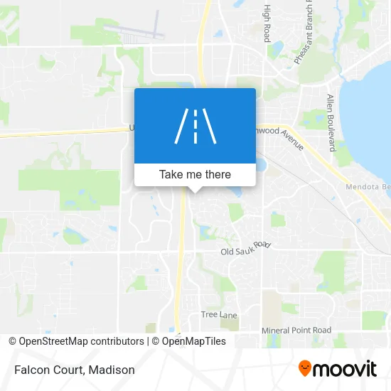 Mapa de Falcon Court