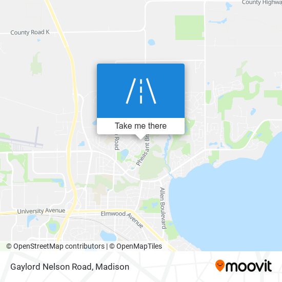 Gaylord Nelson Road map