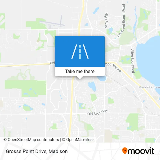 Mapa de Grosse Point Drive