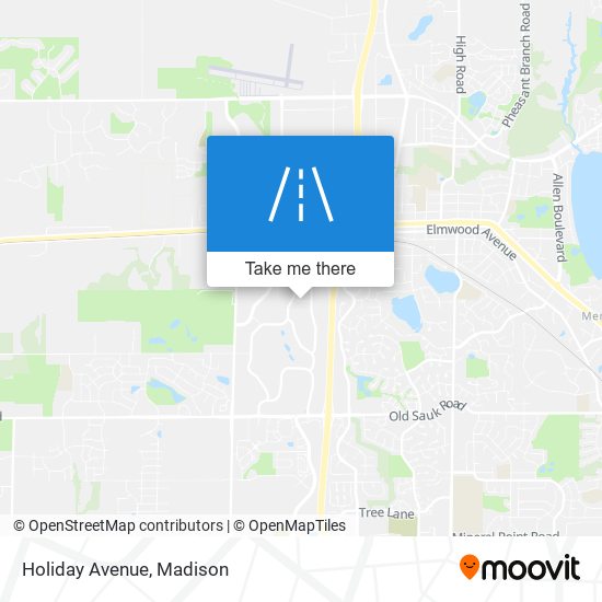Holiday Avenue map
