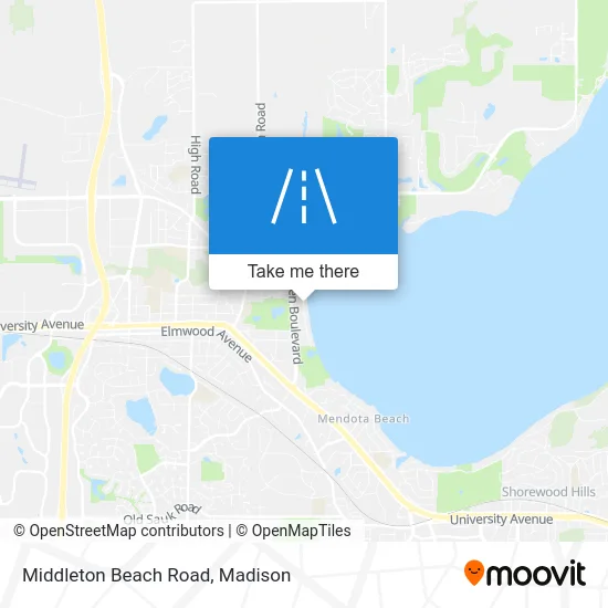 Middleton Beach Road map