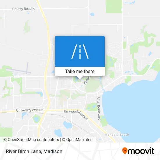 River Birch Lane map