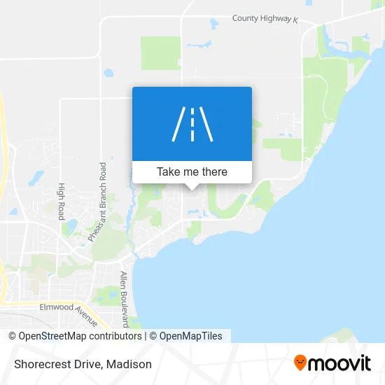 Shorecrest Drive map