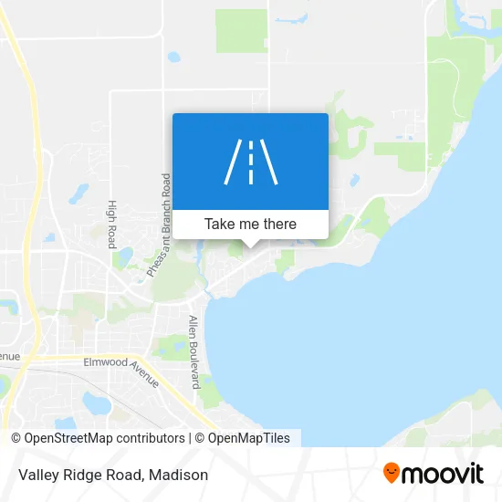 Valley Ridge Road map