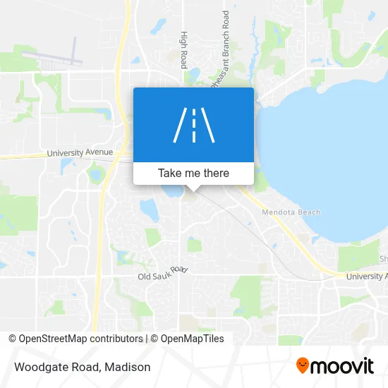 Woodgate Road map