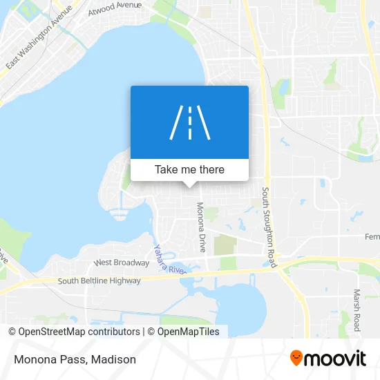 Monona Pass map