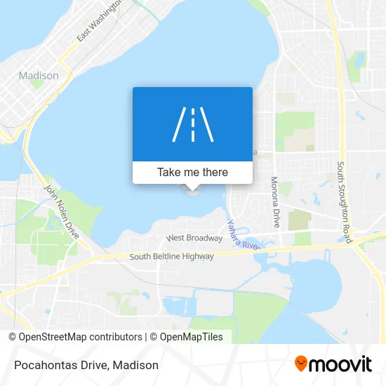 Pocahontas Drive map