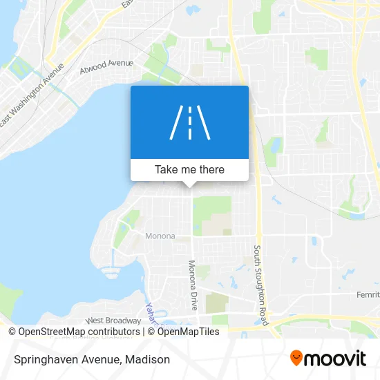 Springhaven Avenue map