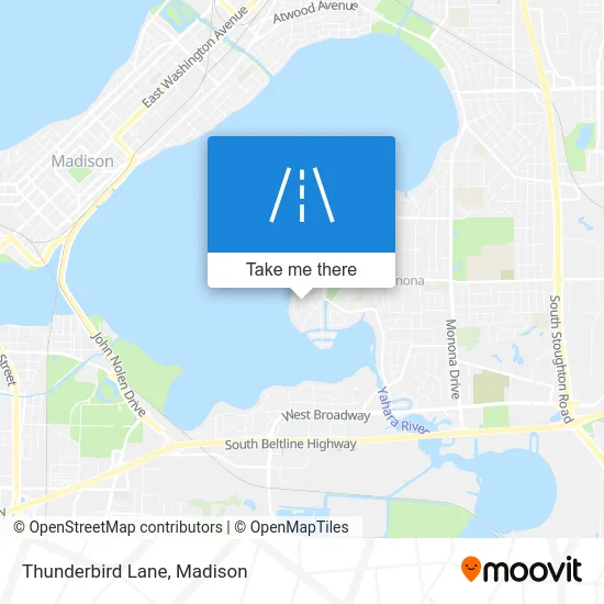 Thunderbird Lane map