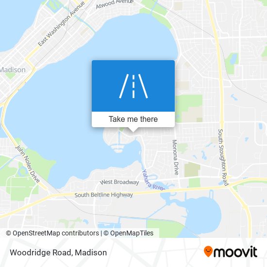 Woodridge Road map