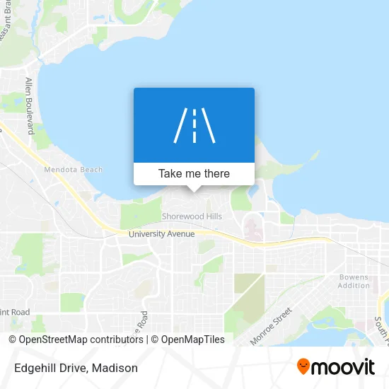 Edgehill Drive map