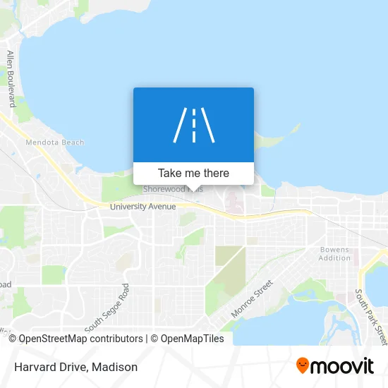 Harvard Drive map