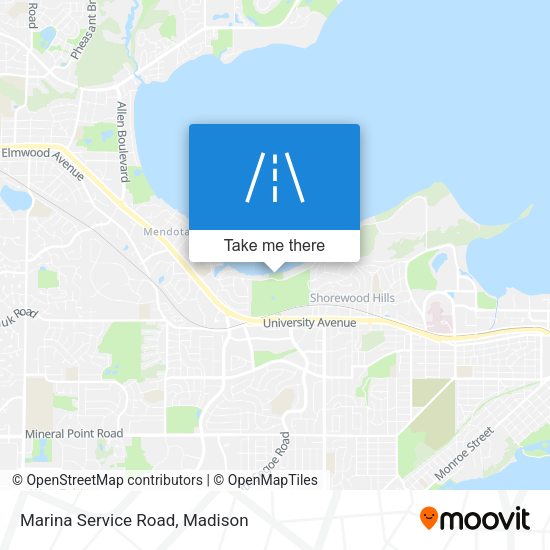 Mapa de Marina Service Road