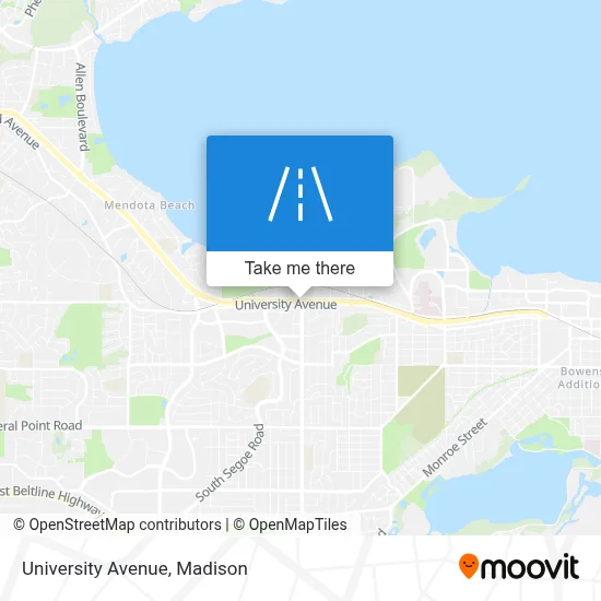 University Avenue map