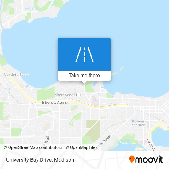 University Bay Drive map