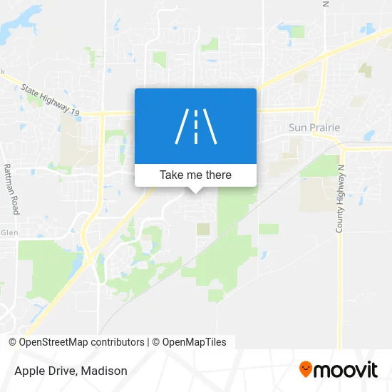 Apple Drive map