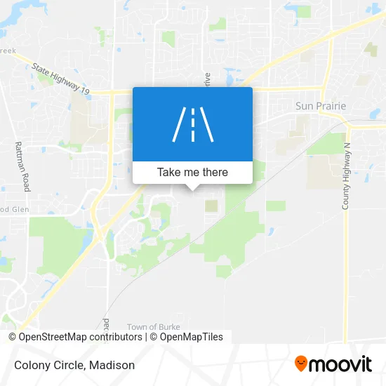 Colony Circle map