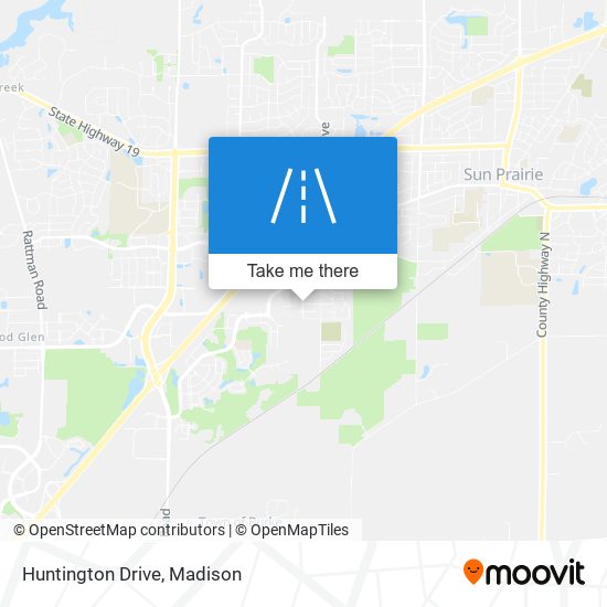 Huntington Drive map