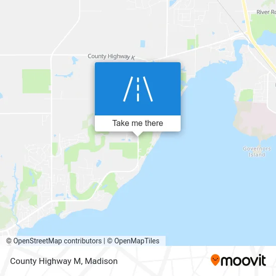 County Highway M map